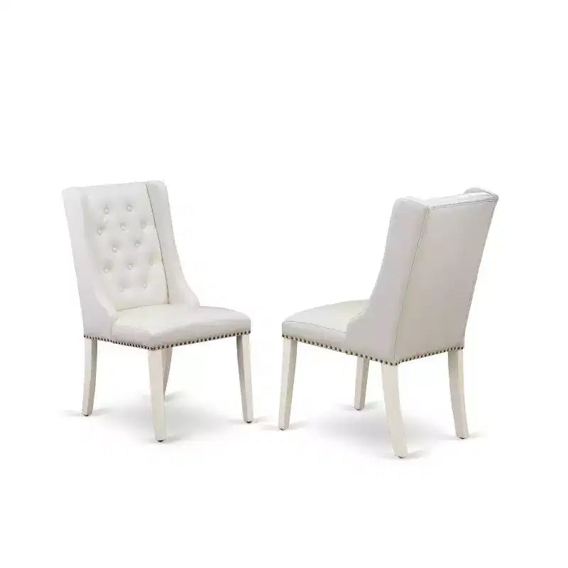 HomeStock Set Tavolo da Pranzo a 5 Pezzi con Piano in Legno Massello Finitura Jacobean Invecchiato e 4 Sedie