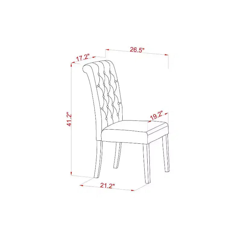 Set tavolo da pranzo HomeStock 3 pezzi in legno massello con finitura rovere marrone naturale