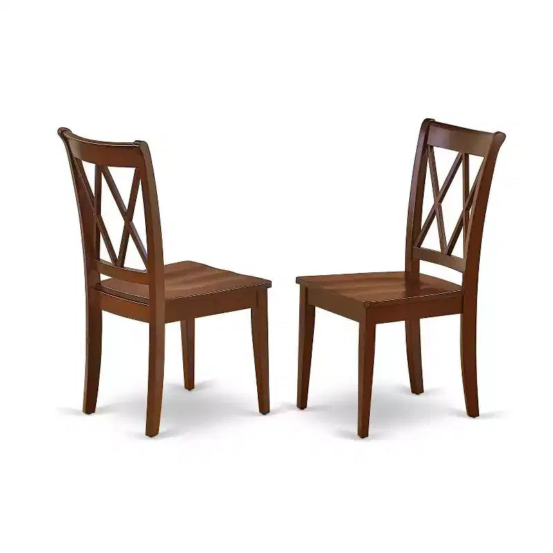 Set da Pranzo 5 Pezzi - Tavolo Rettangolare e 4 Sedie - Stile Modern Farmhouse