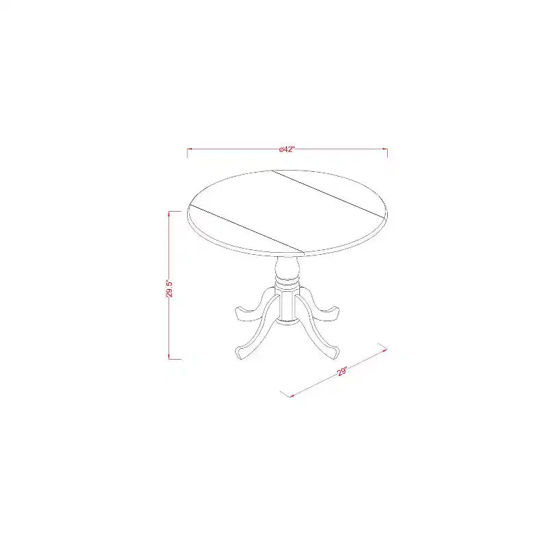 Set Tavolo da Cucina Rotondo con 2 Sedie - Set Tavolo e Sedie da Pranzo Piccolo