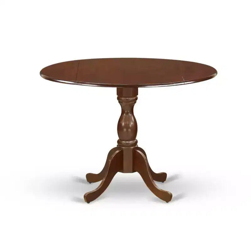 Tavolo da pranzo HomeStock 5 pezzi, piano in legno massello finitura mogano con 4 sedie