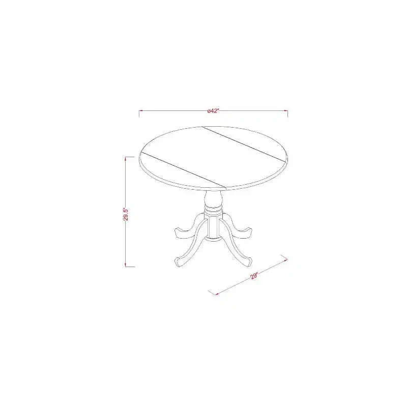 HomeStock Set pranzo 5 pezzi in legno massello con top in lino bianco, tavolo con 4 sedie con schienale a traliccio e piano ribaltabile