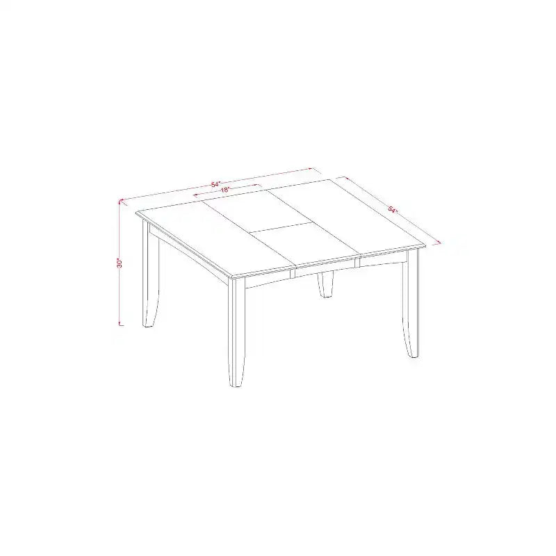 Tavolo da pranzo HomeStock a 6 pezzi, quadrato, con piano in legno massiccio finitura nera e ciliegio, con 1 panca e 4 sedie