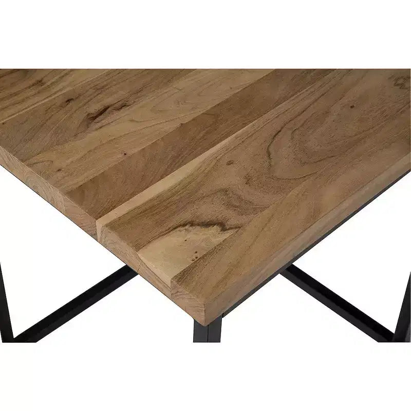 Jofran, tavolino da caffè moderno Ames in legno massello