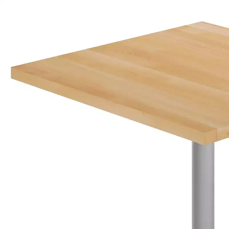 Flash Furniture Bennett Piano Tavolo Quadrato in Legno Massello Commerciale da Interno con Base a X in Ghisa Antiruggine per Altezza Cena 30 x 30
