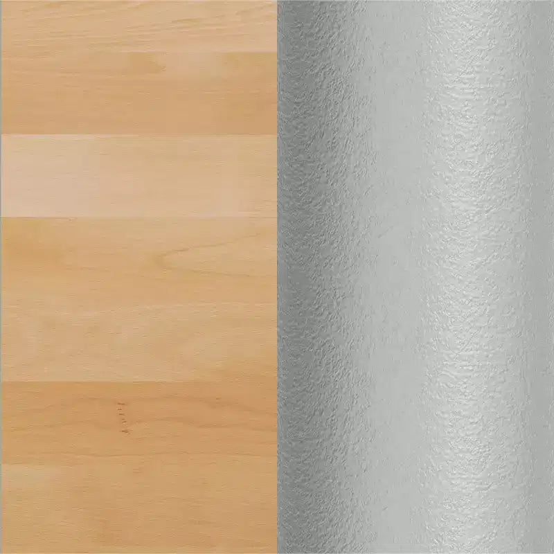 Flash Furniture Bennett Piano Tavolo Quadrato in Legno Massello Commerciale da Interno con Base a X in Ghisa Antiruggine per Altezza Cena 30 x 30