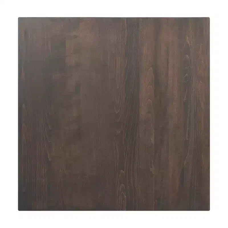 Flash Furniture Bennett Piano Tavolo Quadrato in Legno Massello Commerciale da Interno con Base a X in Ghisa Antiruggine per Altezza Cena 30 x 30
