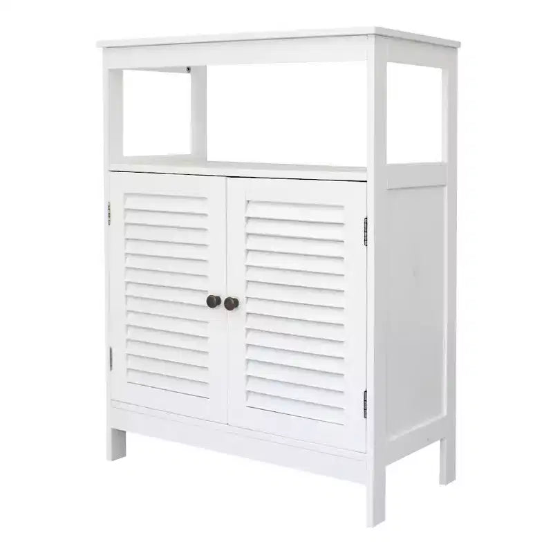 Karl Home Armadietto da Bagno a Due Ante, 80 cm, Bianco