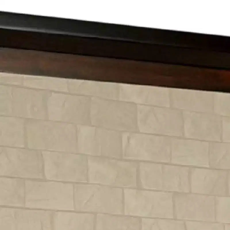 Specchio da cassettone Royal Hampton, 38 pollici, in legno massello marrone noce scuro e nero