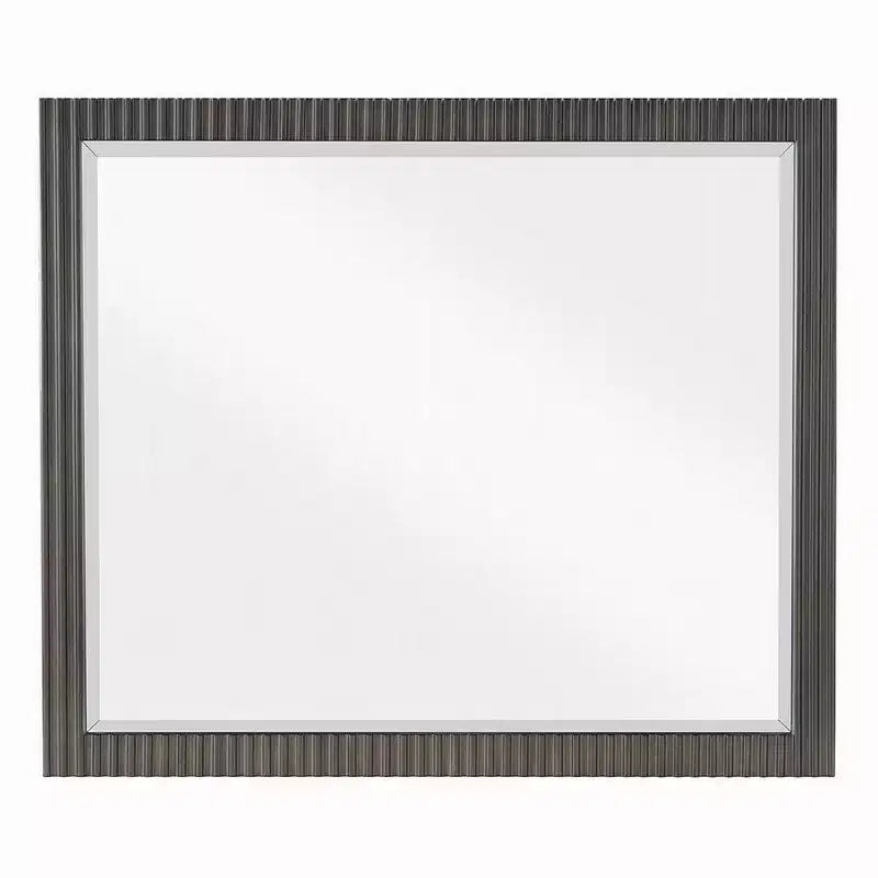 Specchio da comò Royal Hampton, legno marrone espresso, elegante cornice rettangolare 36x42