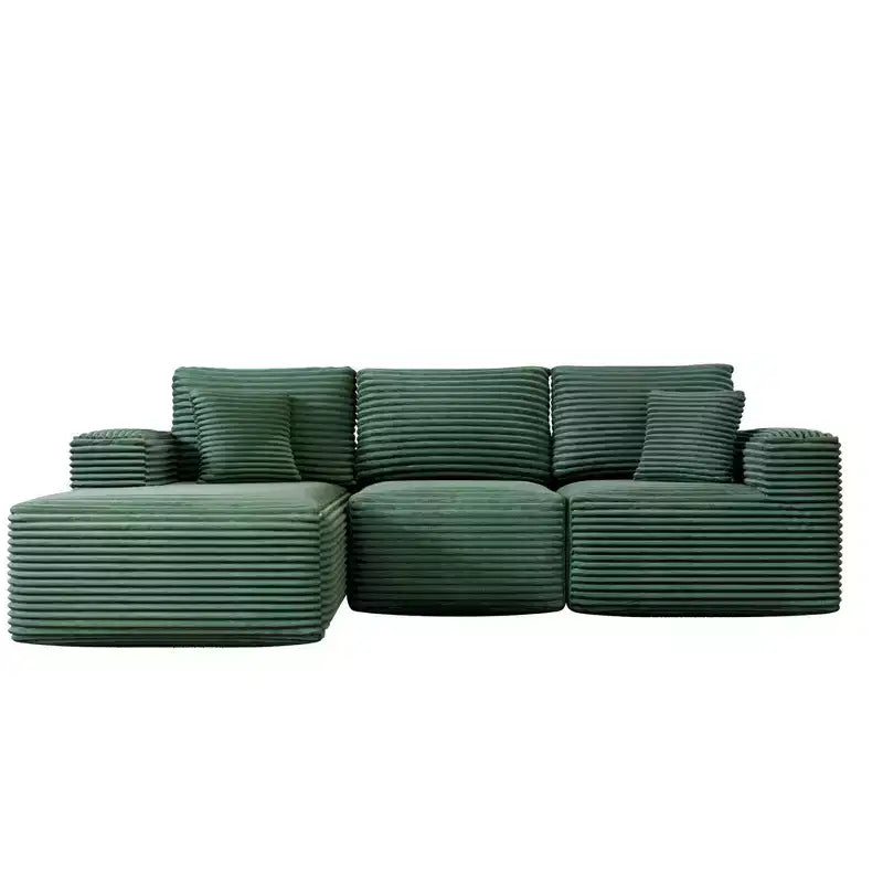 Divano Sezionale Modulare PexFix con Chaise a L, Divani Moderni Imbottiti Cloud con Cuscini Decorativi per Soggiorno Camera da Letto