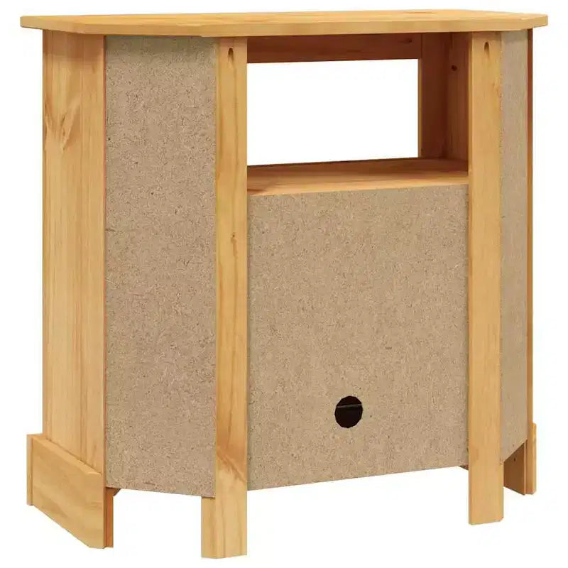 vidaXL Console Table Waxed Brown Solid Pinewood Medium Console Table - Brown