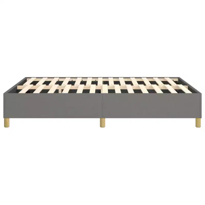 Giroletto in tessuto grigio scuro (100% poliestere), compensato, legno ingegnerizzato