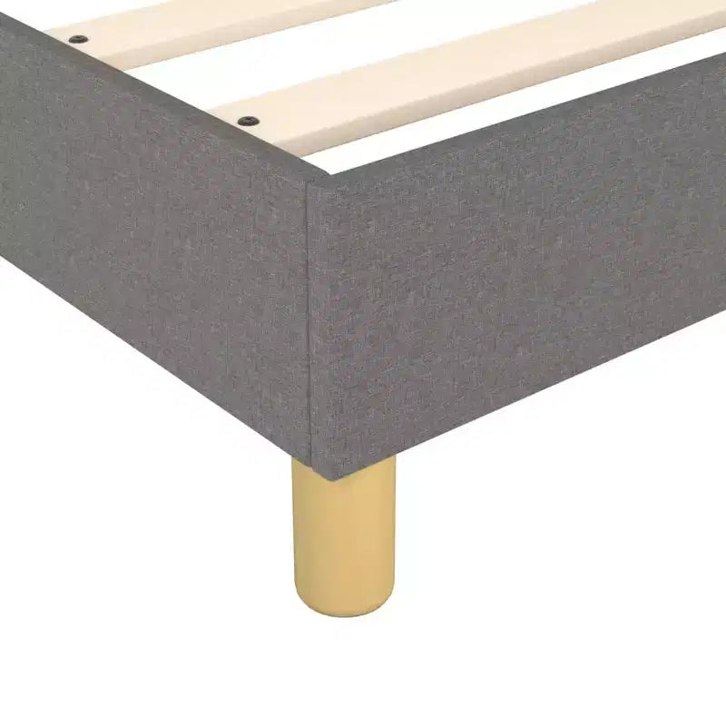Giroletto in tessuto grigio scuro (100% poliestere), compensato, legno ingegnerizzato