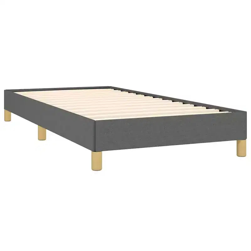 Struttura letto Grigio Scuro Poliestere, Compensato, Legno Ingegnerizzato Twin XL