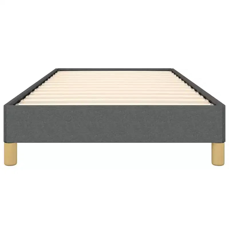 Struttura letto Grigio Scuro Poliestere, Compensato, Legno Ingegnerizzato Twin XL