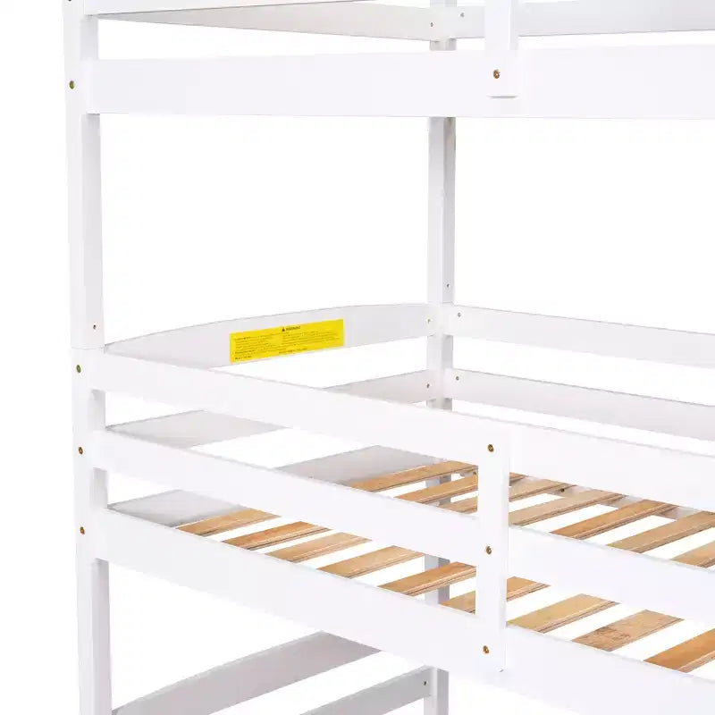 Whisen Letto a castello triplo con scala contenitore, design separabile