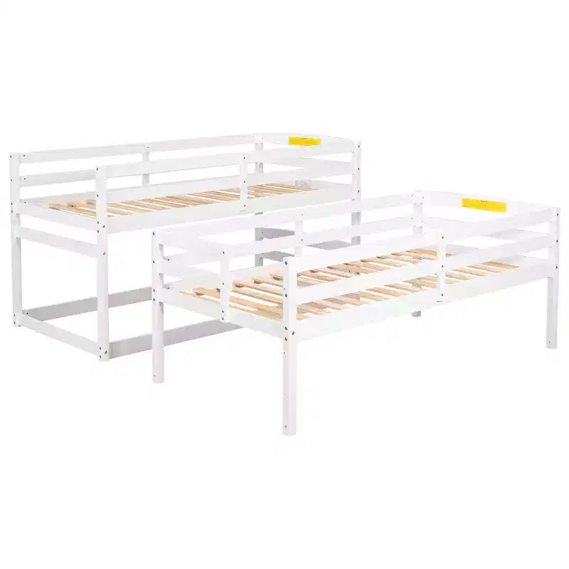 Whisen Letto a castello triplo con scala contenitore, design separabile