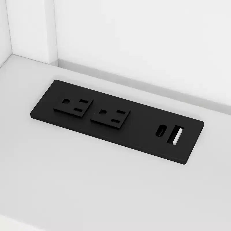Divano letto singolo in legno Whisen con struttura e ripiani portaoggetti, schienale imbottito e letto estraibile