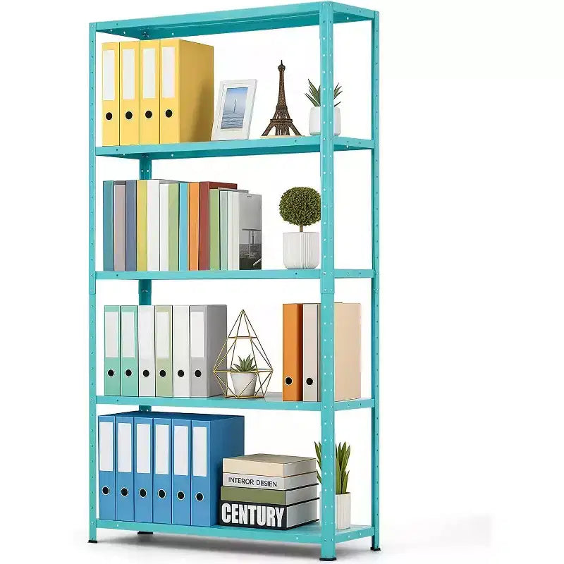 COZONY Scaffale a 5 Ripiani, Scaffalatura Regolabile in Metallo Resistente per Garage Dispensa Cucina