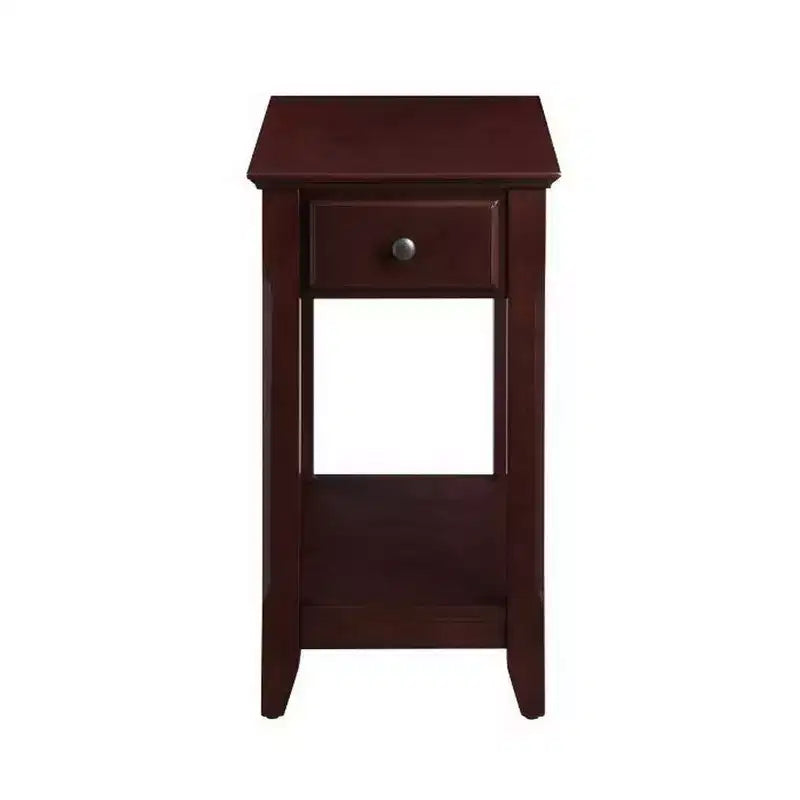 Tavolino Royal Hampton con 1 cassetto e ripiano inferiore, marrone