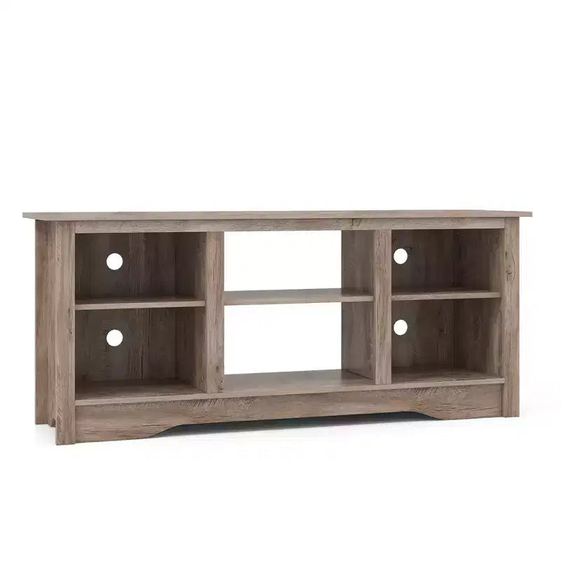 Mobile Porta TV Costway da 58" con 3 Ripiani Regolabili per TV fino a 65", Grigio