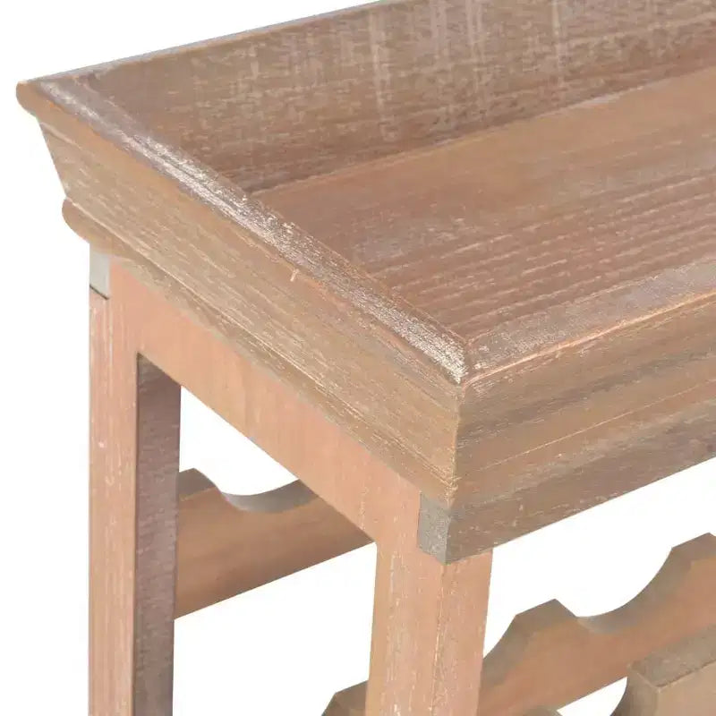 vidaXL Portabottiglie Scaffale per Vino con Vassoio Superiore Mobiletto Vino da Terra, Legno Ingegnerizzato