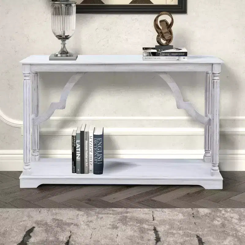 Consolle Galano in legno con ripiano inferiore 45,9 L x 11,8 P x 29,9 H