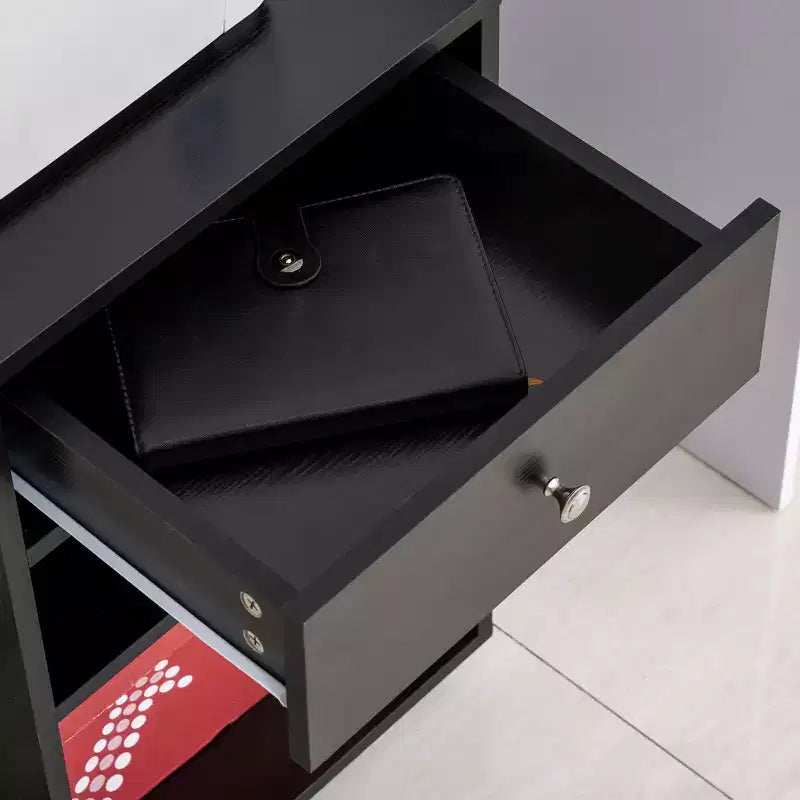 Carrello per stampante mobile, carrello portadocumenti con ruote, ripiano regolabile, cassetto e supporto per CPU