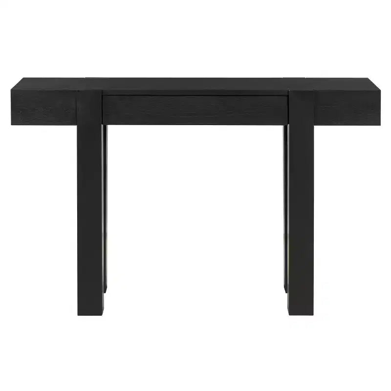 Tavolo Consolle 47 con Cassetti, Tavolino da Divano con Finitura in Legno, Tavolino Stretto per Ingresso, Soggiorno o Ufficio-Panipeachy