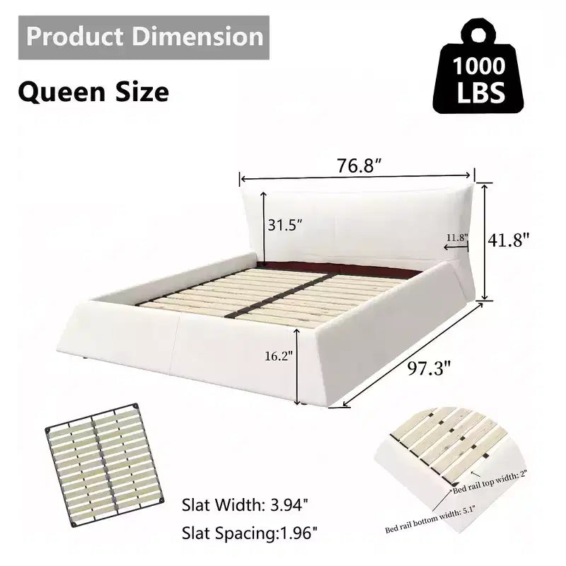 Letto a piattaforma imbottito king size Whisen, struttura in metallo e legno massello con testiera in velluto dalla forma speciale