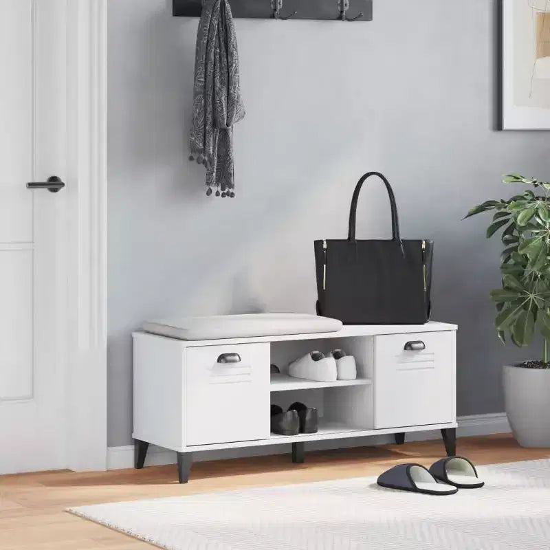 vidaXL Scarpiera Panca Contenitore Scaffale Organizer Mobili da Ingresso Legno Massello Pino