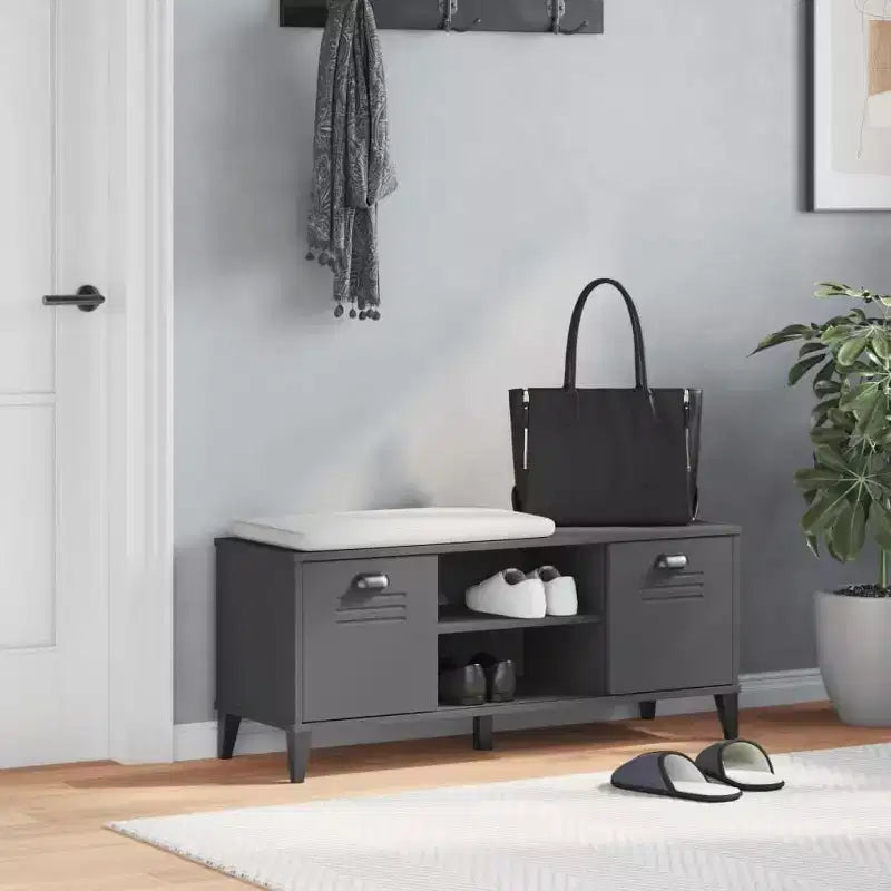 vidaXL Scarpiera Panca Contenitore Scaffale Organizer Mobili da Ingresso Legno Massello Pino