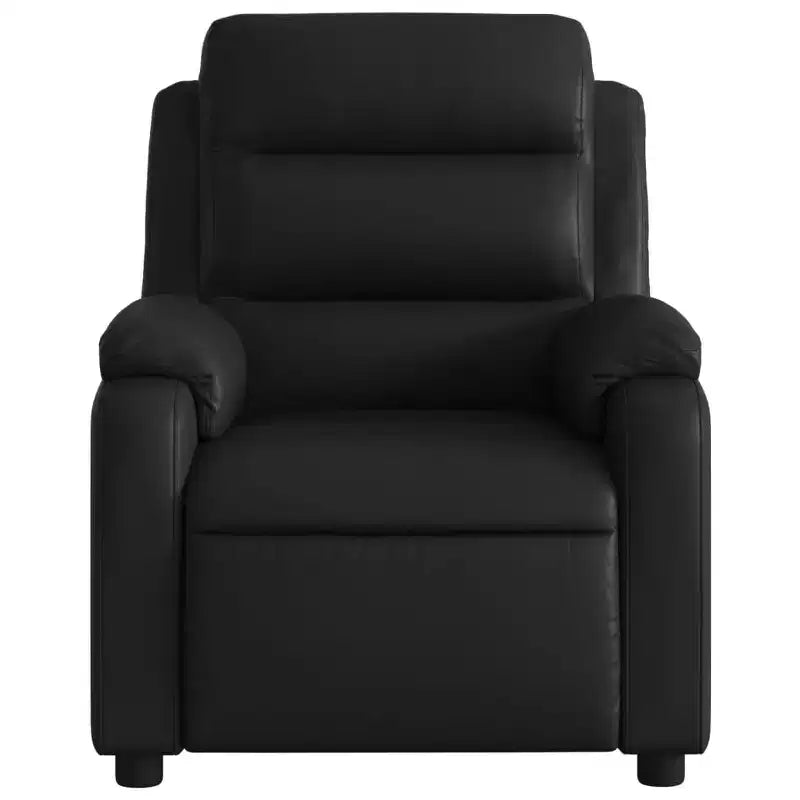 vidaXL Poltrona Massaggiante Reclinabile Regolabile Nera in Similpelle - Recliner Manuale Push Back