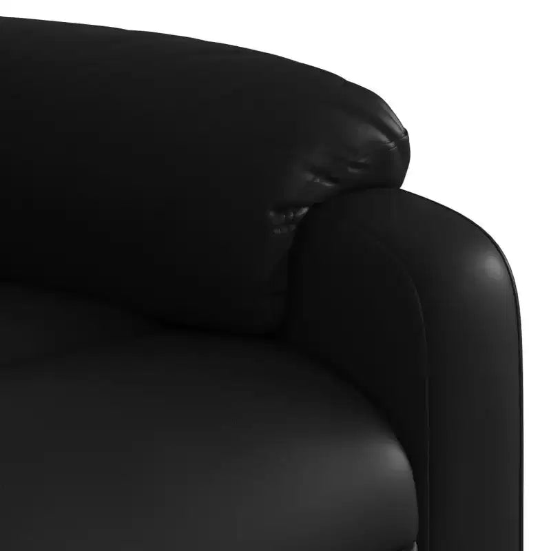 vidaXL Poltrona Massaggiante Reclinabile Regolabile Nera in Similpelle - Recliner Manuale Push Back
