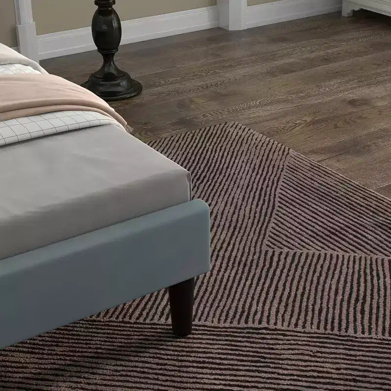 Struttura Letto Matrimoniale Robusta con Doghe in Acciaio, Testiera Regolabile in Altezza, Nessuna Rete a Molle Necessaria, Facile Montaggio, Beige