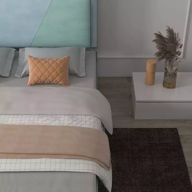Struttura Letto Matrimoniale Robusta con Doghe in Acciaio, Testiera Regolabile in Altezza, Nessuna Rete a Molle Necessaria, Facile Montaggio, Beige