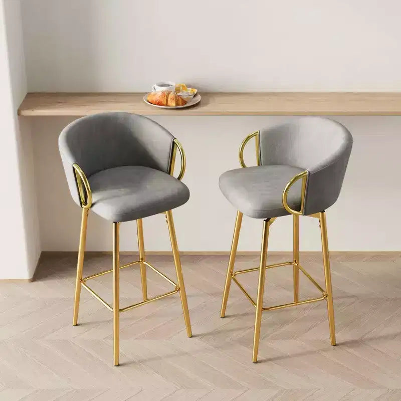 MAYEERTY Sedie da pranzo da 30 pollici, set da 2, sedie da bar girevoli in stile moderno con sgabelli alti per cucina, bar, ristoranti, beige grigio