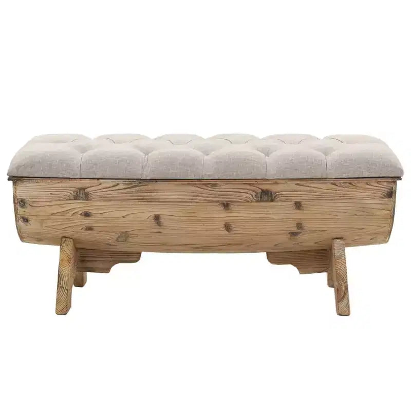 vidaXL Panca Contenitore 40,6 cm in Legno Massello di Abete