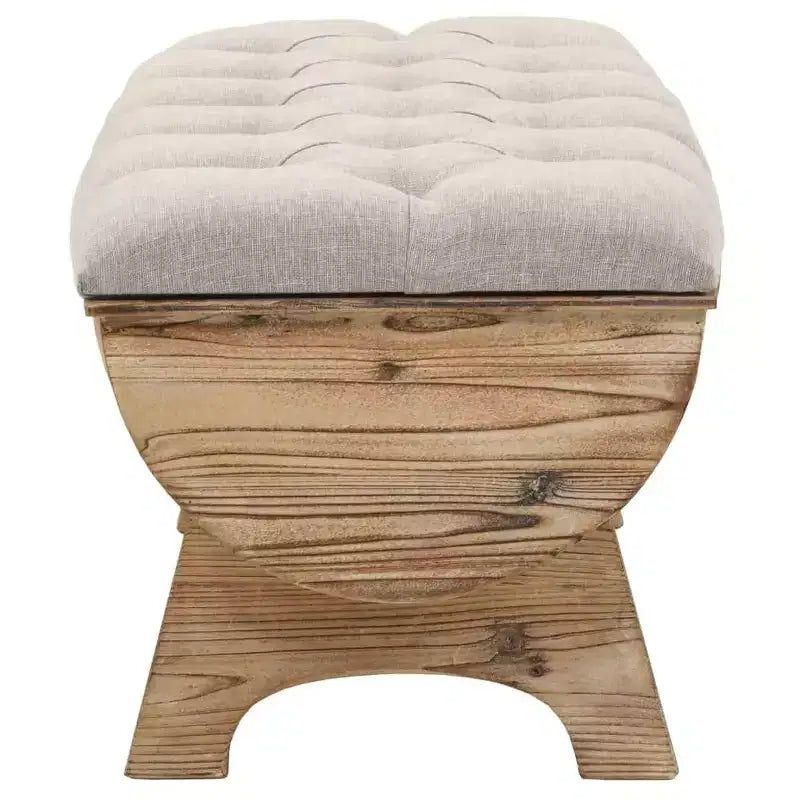vidaXL Panca Contenitore 40,6 cm in Legno Massello di Abete