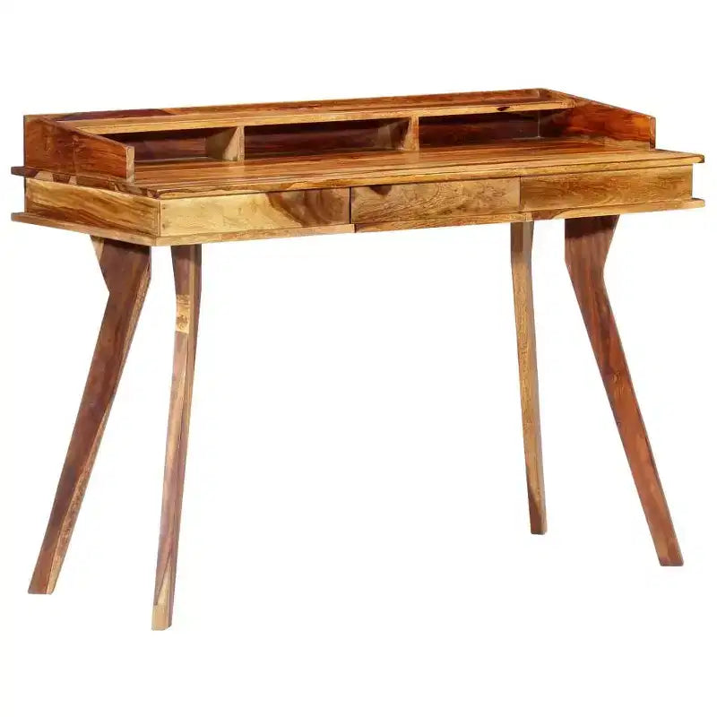 vidaXL Scrivania 115x50x85 cm in legno massello di acacia