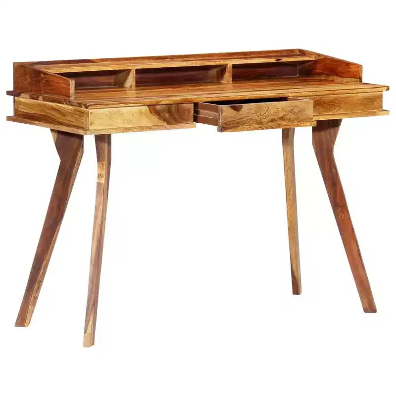 vidaXL Scrivania 115x50x85 cm in legno massello di acacia