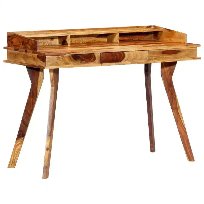 vidaXL Scrivania 115x50x85 cm in legno massello di acacia