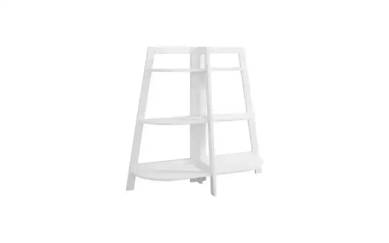 TUYOHW Libreria Moderna a Scala a 3 Ripiani, Libreria Aperta, Scaffale in Legno, Scaffale per Libri per Piccoli Spazi, Soggiorno, Camera da Letto, Ufficio