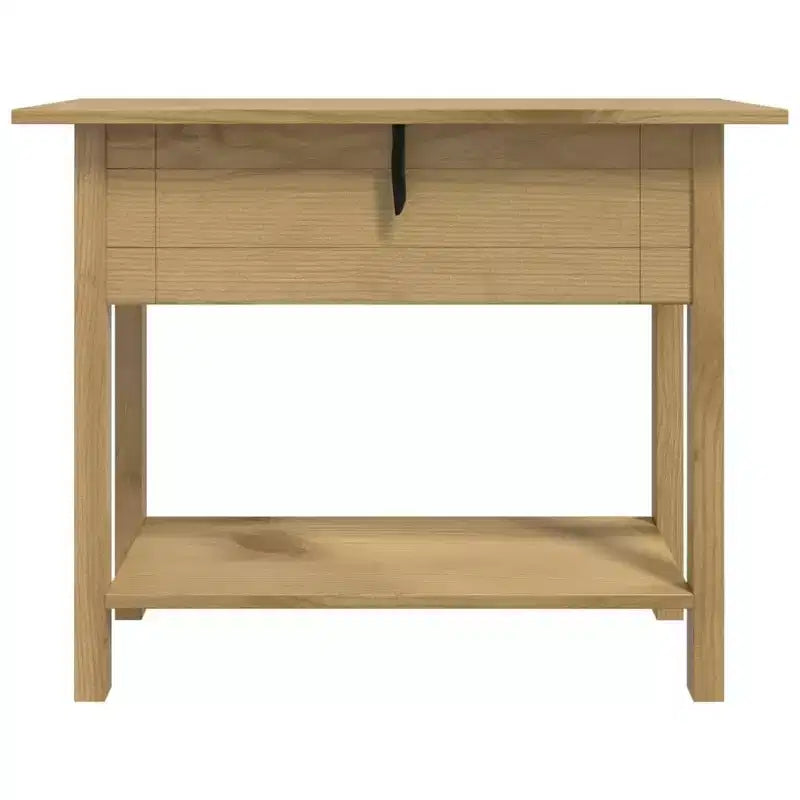 vidaXL Tavolo Consolle Marrone in Pino Massiccio Cerato 93 x 34,5 x 73 cm