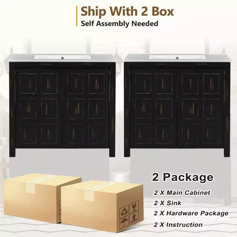 Mobile lavabo da bagno 72 pollici con doppi lavandini, Mobile lavabo combinato con ante a chiusura ammortizzata e ripiano regolabile, Espresso