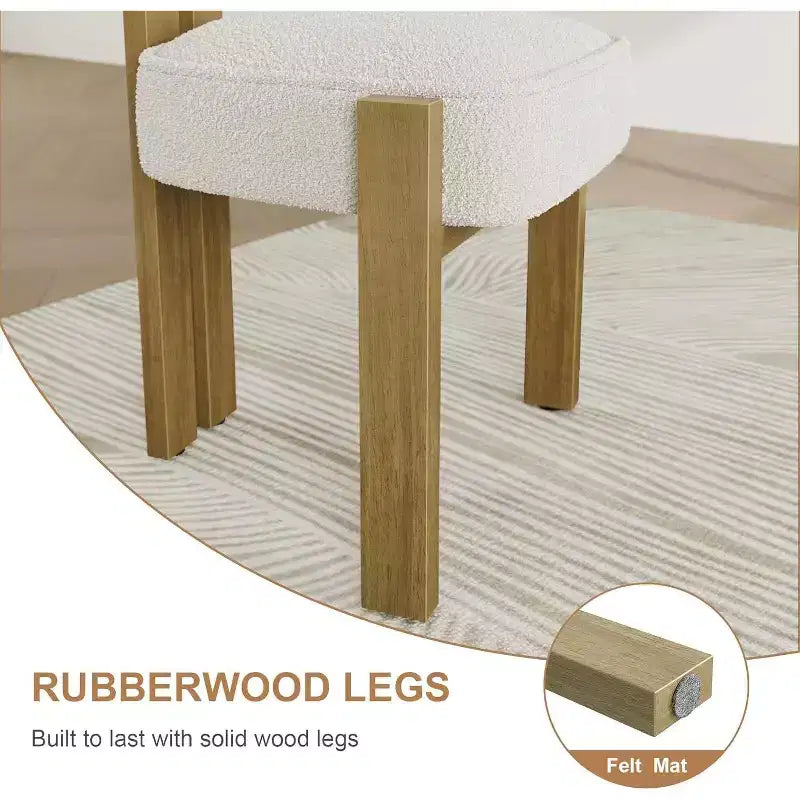 Sedie da pranzo imbottite, sedie moderne con schienale curvo ergonomico, sedie da cucina con gambe in legno per sala da pranzo, soggiorno