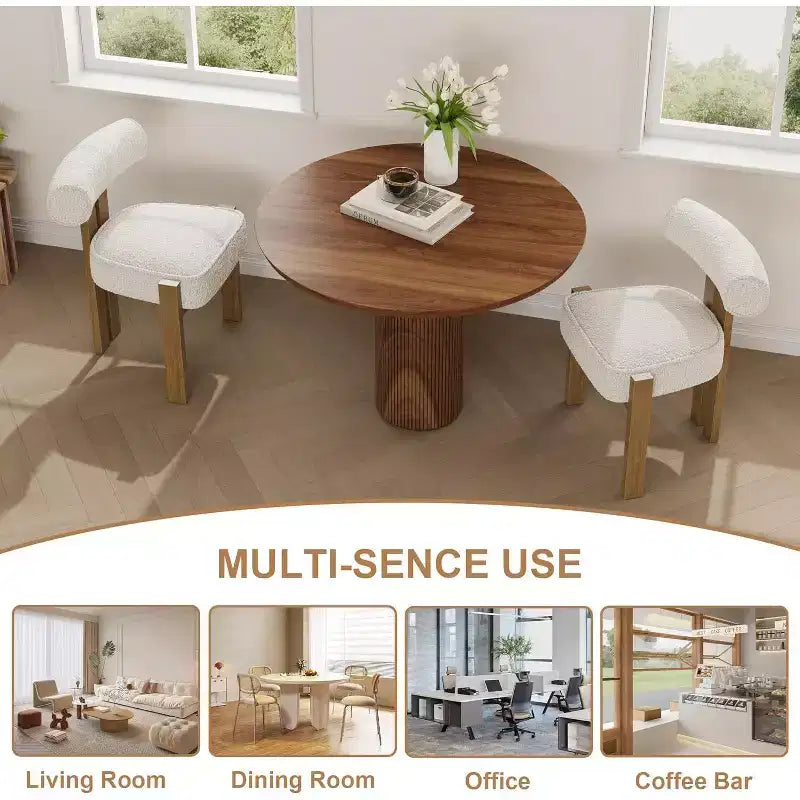 Sedie da pranzo imbottite, sedie moderne con schienale curvo ergonomico, sedie da cucina con gambe in legno per sala da pranzo, soggiorno