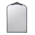 24 x 36 Inch Rectangular Wall Mirror with Baroque Inspired Frame