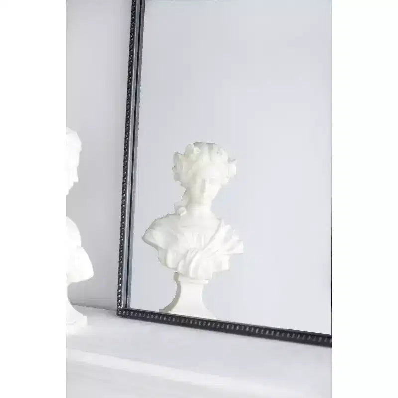 24 x 36 Inch Rectangular Wall Mirror with Baroque Inspired Frame